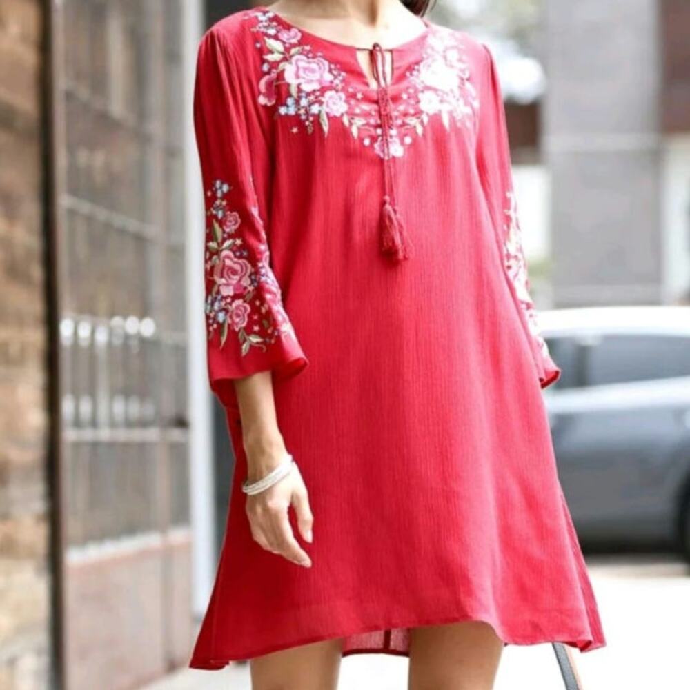 Wonderland by Orange short red dress or long top